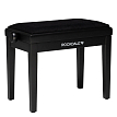 Банкетки для клавишных инструментов Rockdale RHAPSODY 135 SV BLACK - 1
