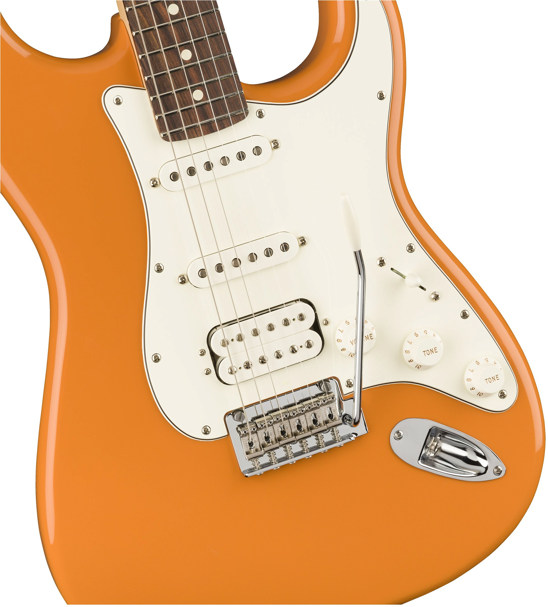 Электрогитара Fender PLAYER Stratocaster HSS PF Capri Orange, Оранжевый - 10