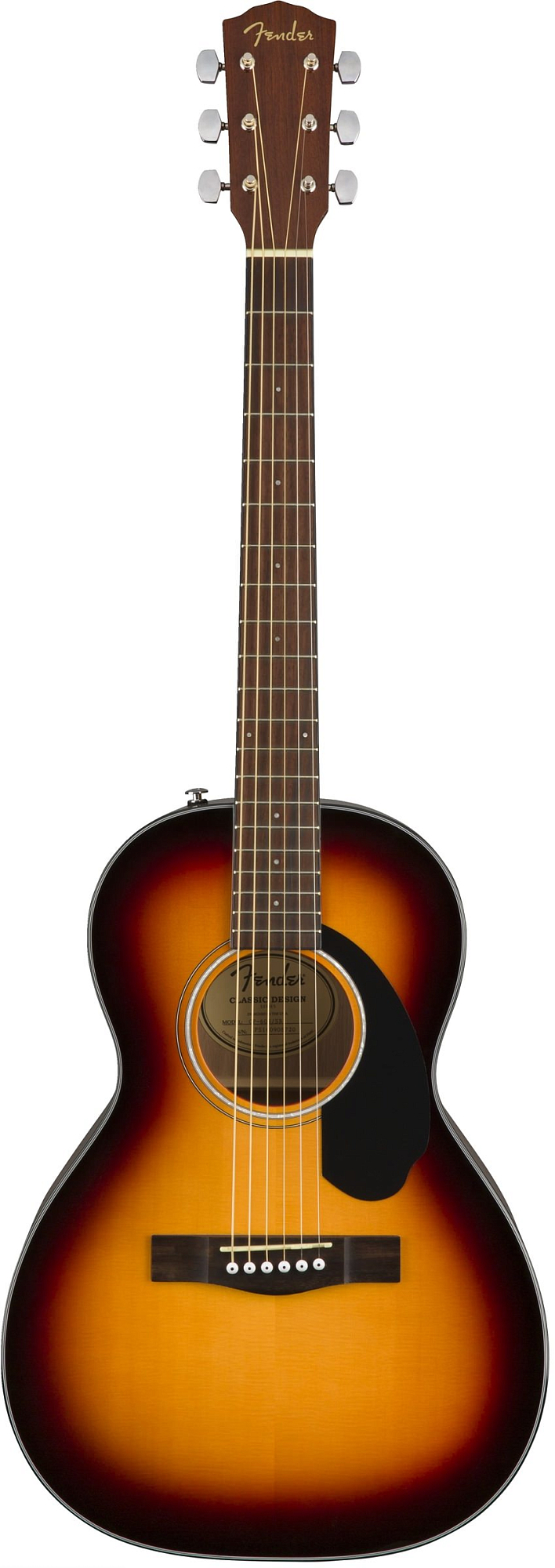 Акустическая гитара Fender CP-60S Parlor Sunburst - 7