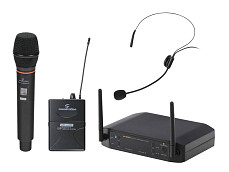 Беспроводная микрофонная система Soundsation WF-U216HP, ручной и головной микрофон