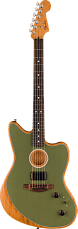 Акустическая гитара Fender Acoustasonic Player Jazzmaster, Rosewood Fingerboard, Antique Olive, Оливковый