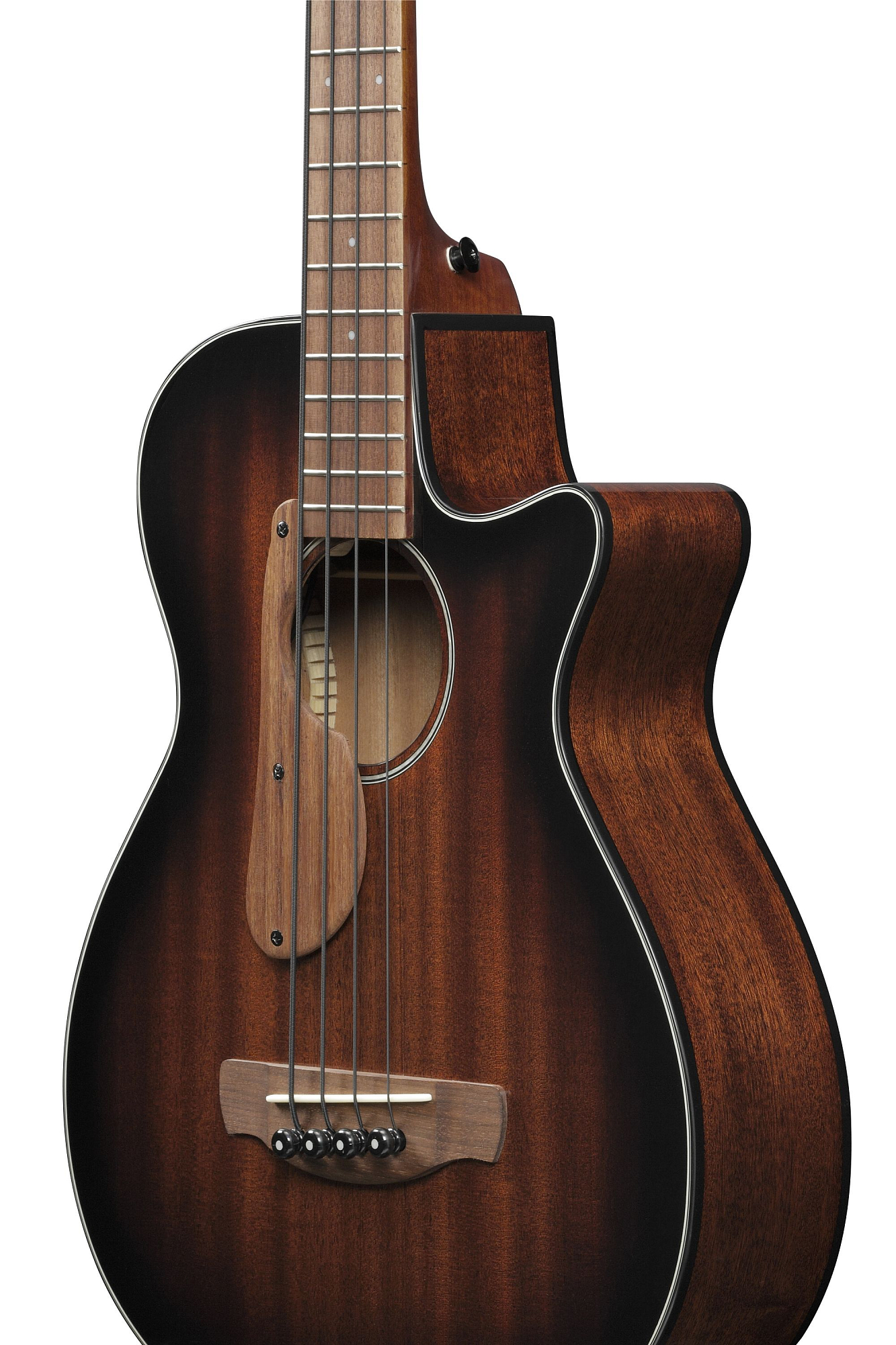 Бас-гитара Ibanez AEGB24E-MHS, Коричневый санбёрст - 10