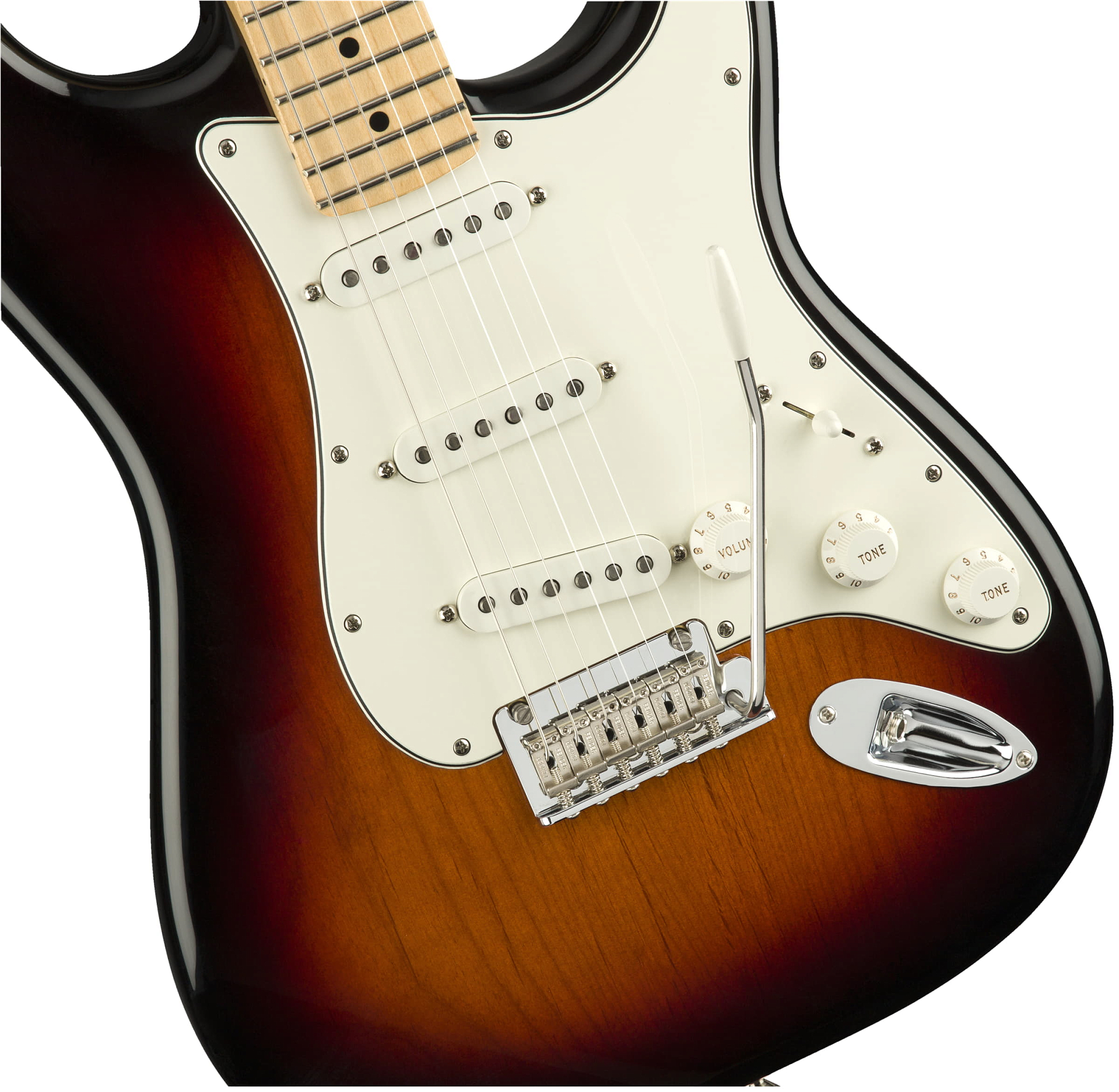 Электрогитара Fender PLAYER Stratocaster MN 3-Tone Sunburst, Санберст трёхцветный - 13