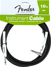 Кабель Fender 10` Angle Instrument Cable Black