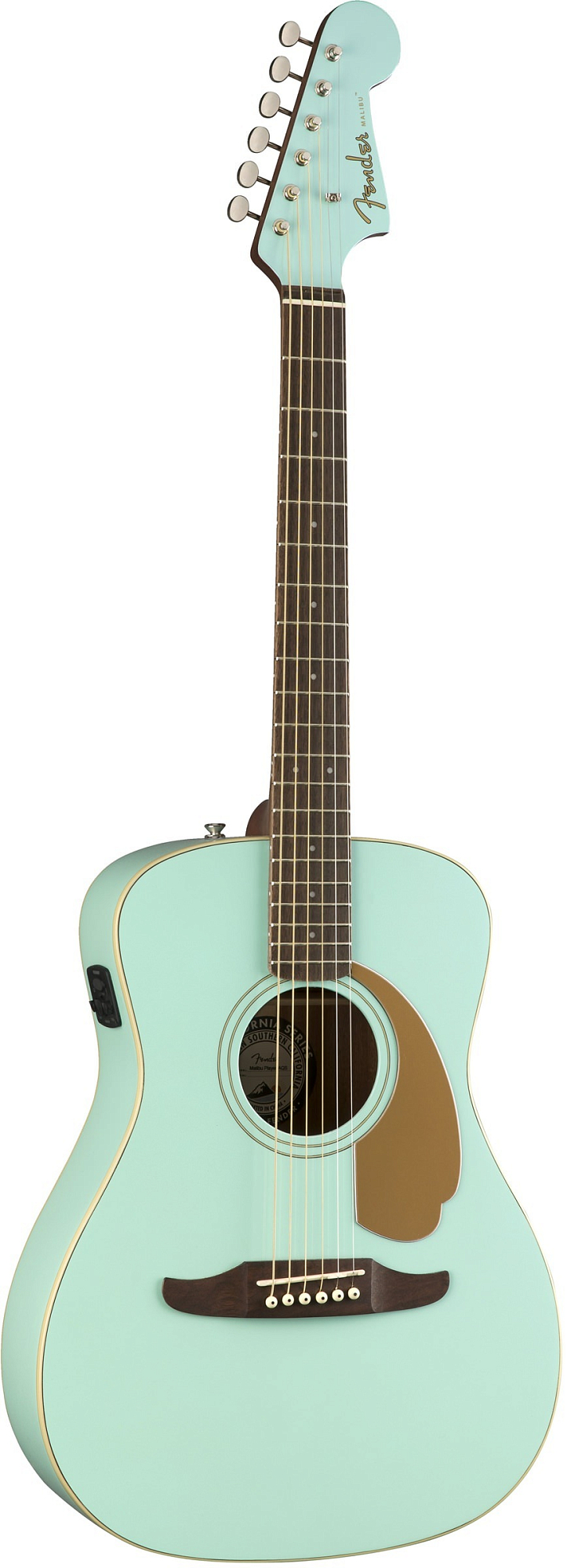 Акустическая гитара Fender Malibu Player Aqua Splash, Аква - 9