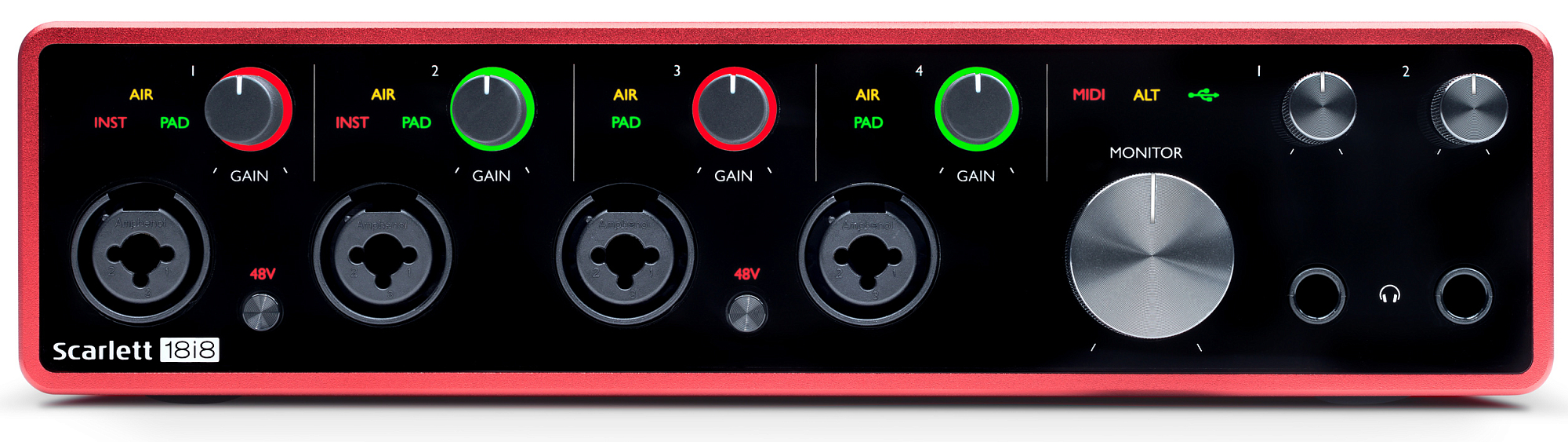 Аудиоинтерфейс Focusrite Scarlett 18i8 3rd Gen, Черный - 7