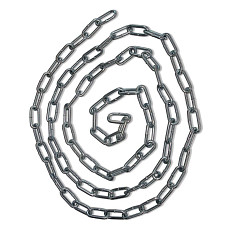 Litec 1m GALVANIZED CHAIN 8x24mm