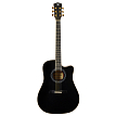 Акустическая гитара Rockdale Aurora D7 C Bk Satin, Черный - 1