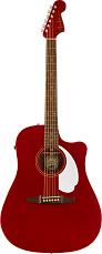 Акустическая гитара Fender Redondo Player, Walnut Fingerboard, White Pickguard, Candy Apple Red
