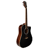 Акустическая гитара Rockdale Aurora D6 C Bk Satin, Черный - 2