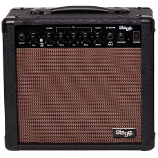 Комбоусилитель для акустической гитары Stagg 15 AA DR