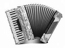 Achat-III-72/34-GY Achat 72 Аккордеон 34/72/III/5/3, серый, с ремнями и чехлом, Weltmeister