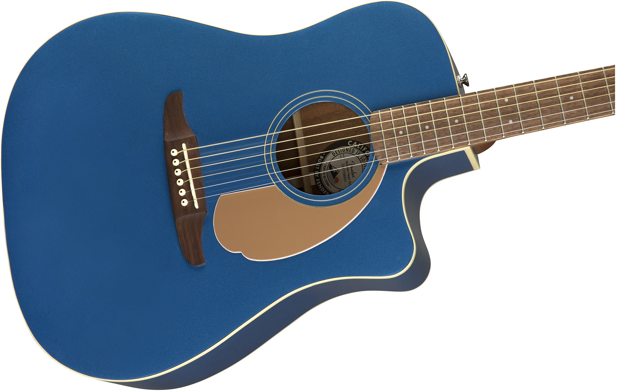 Акустическая гитара Fender Redondo Player Belmont Blue - 10