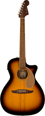 Акустическая гитара Fender Newporter Player, Walnut Fingerboard, Gold Pickguard, Sunburst