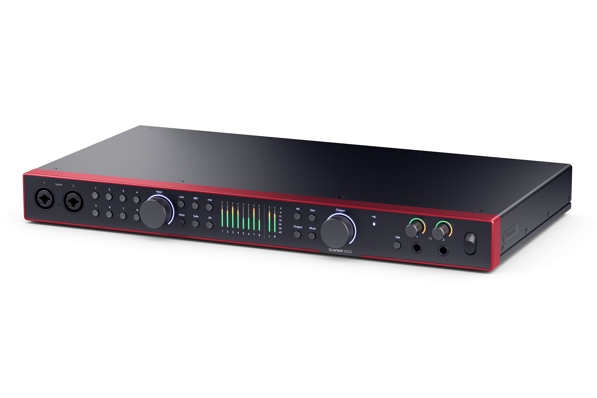 Аудиоинтерфейс Focusrite Scarlett 18i20 4th Gen, Черный - 8
