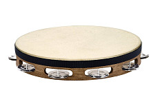 TAH1WB Traditional Тамбурин 10, с кожей, 1 ряд бубенцов, коричневый, Meinl