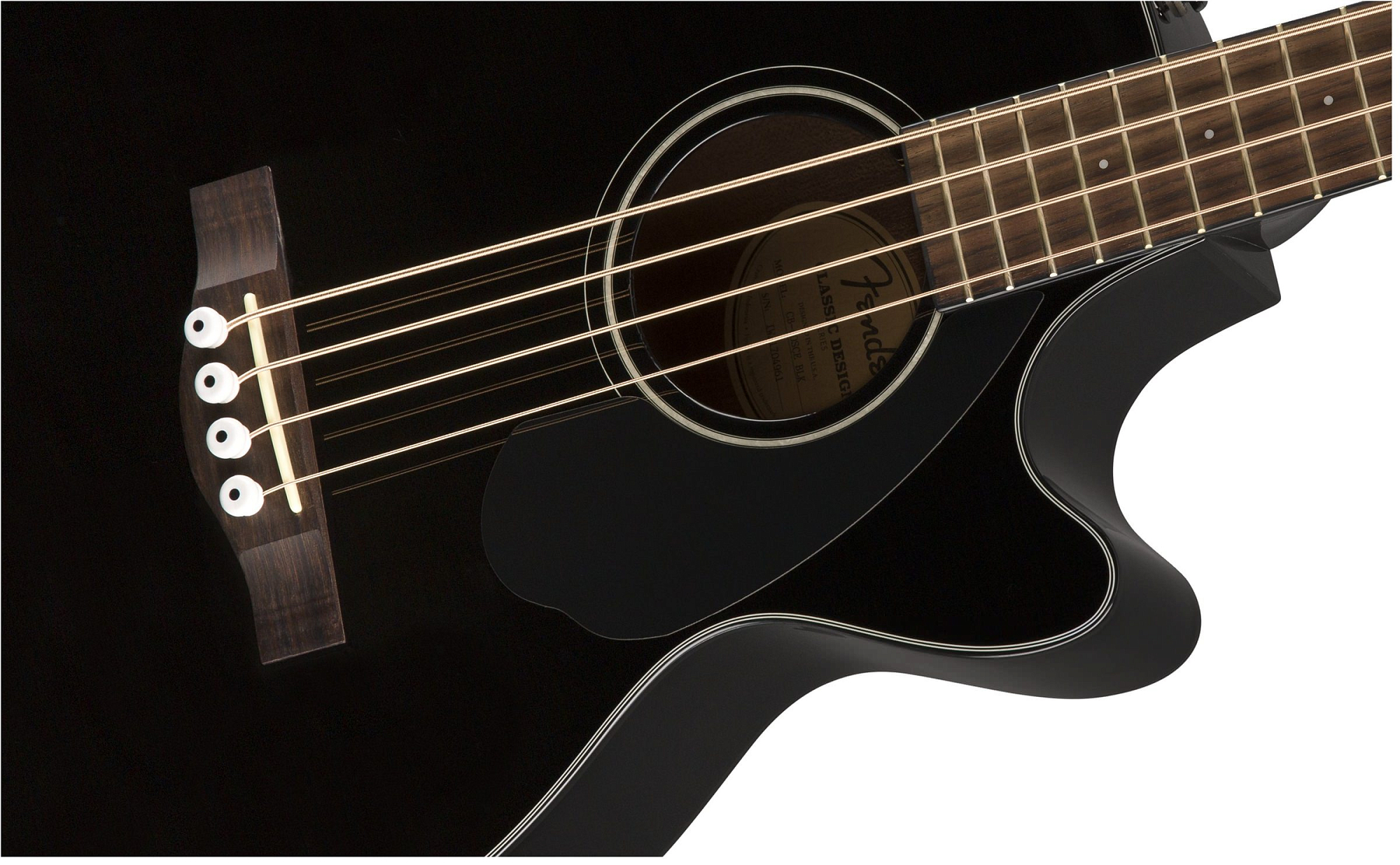 Бас-гитара Fender CB-60SCE Bass Black LR - 9