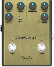 Педаль эффектов Fender COMPUGILIST Compressor/Distortion, Черный
