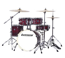 Барабанная установка Ludwig LC198-5 Accent Pro, бордовая, 2 коробки