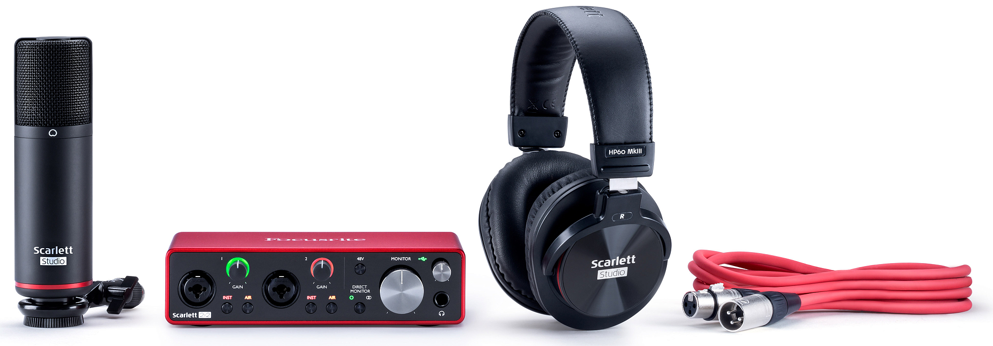 Аудиоинтерфейс Focusrite Scarlett 2i2 Studio 3rd Gen, Черный - 9