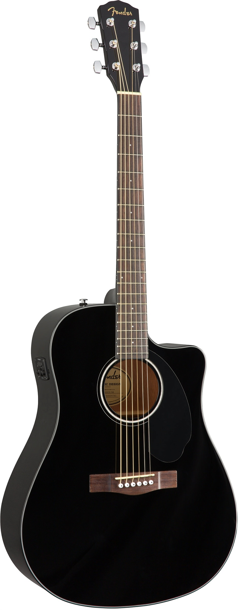 Акустическая гитара Fender Cd-60Sce Black - 10