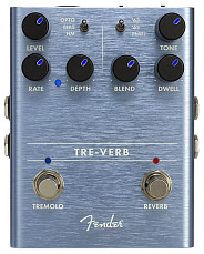 Педаль эффектов Fender TRE-VERB DIGITAL REVERB/TREMOLO, Черный
