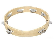 GEWA Tambourine Without Membrane 8 тамбурин без мембраны, деревянное кадло, металлические бубенцы