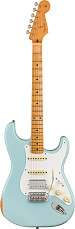 Электрогитара Fender VINTERA '50s Stratocaster HSS ROADWORN MN Sonic Blue, Голубой Sonic