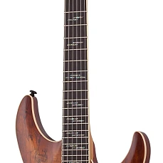 Электрогитара Schecter C-1 EXOTIC SPALTED MAPLE Satin Navy Blue