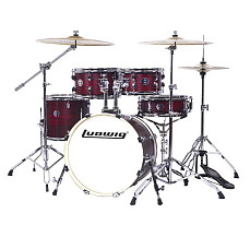 Барабанная установка Ludwig LC196-5 Accent Pro, бордовая, 2 коробки