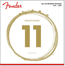 Струны Fender STRINGS NEW ACOUSTIC 70CL 80/20 BRONZE 11-52