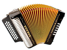 Баян диатонический Hohner Corona III GCF (black lacquered)