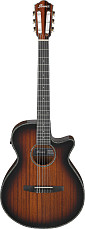 Классическая гитара Ibanez AEG74N-MHS, Коричневый санбёрст