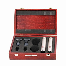 Neumann KM 184 stereo set - конденсаторная микрофонная пара, для студийной записи ( цвет хром)