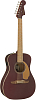 Акустическая гитара Fender Malibu Player Burgundy Satin, Бордовый - 3