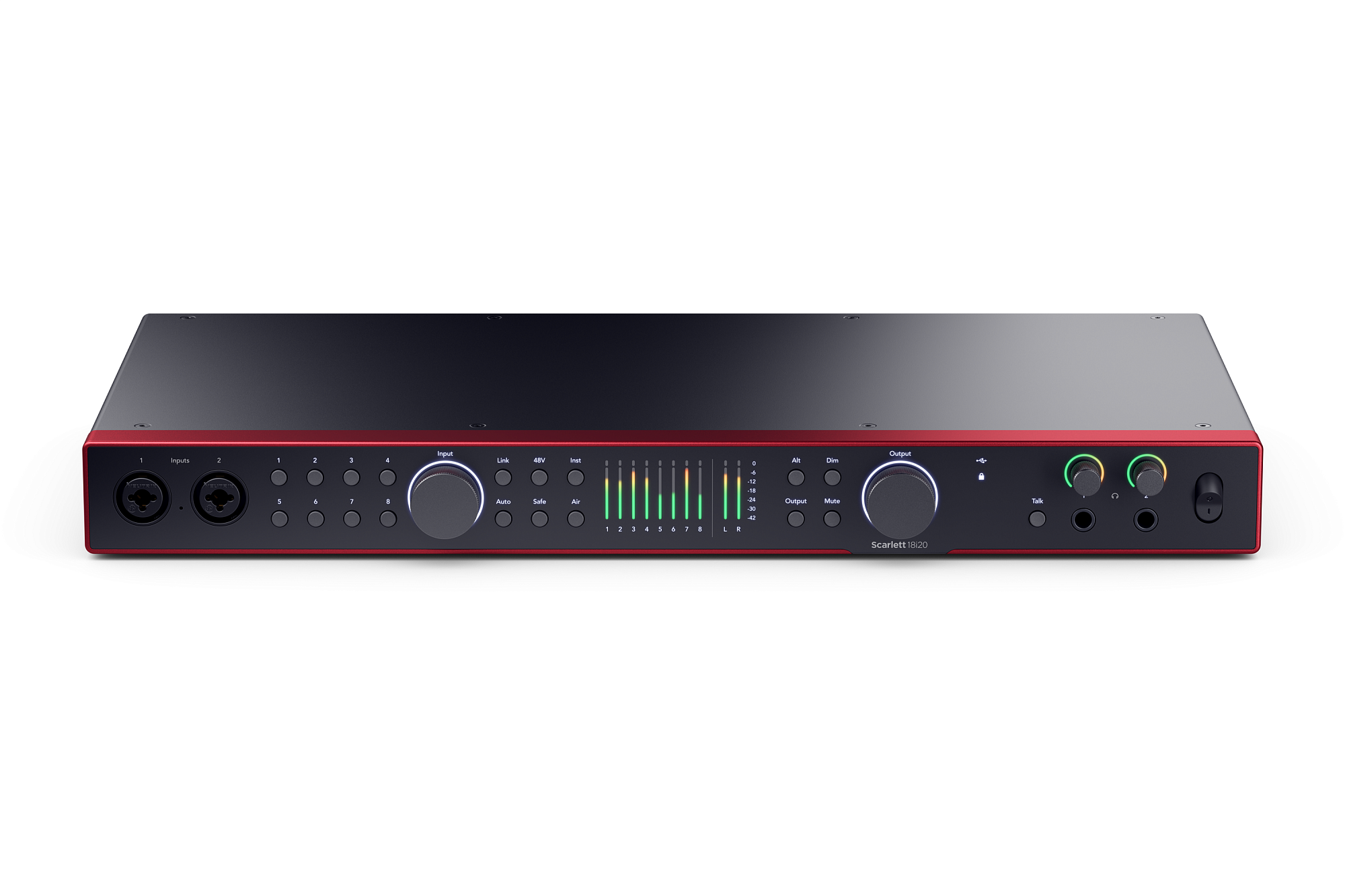 Аудиоинтерфейс Focusrite Scarlett 18i20 4th Gen, Черный - 9