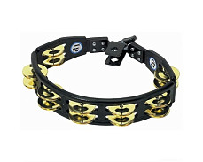 Latin Percussion LP175 Cyclops Brass Mount Black тамбурин, черный пластик, 2Х7 пар джинглов