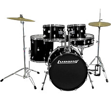 Барабанная установка Ludwig LC19511 Accent Drive, черная, 2 коробки