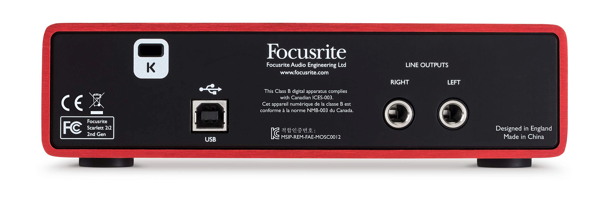 Аудиоинтерфейс Focusrite Scarlett 2i2 2nd Gen, Черный - 11