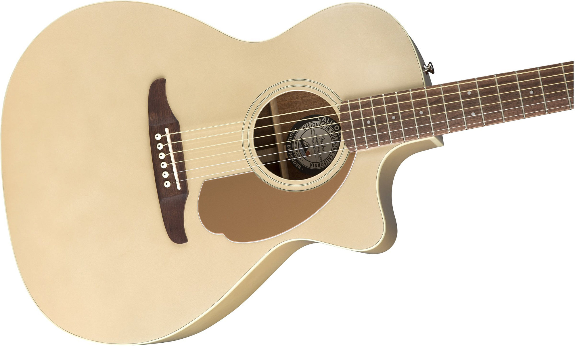 Акустическая гитара Fender Электроакустическая гитара Newporter Player, Champagne - 10