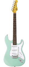 Электрогитара G&L Tribute Legacy Surf Green Jatoba