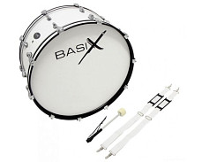 Basix Marching Bass Drum 26x10 бас-барабан маршевый 26х10 с ремнем и колотушкой