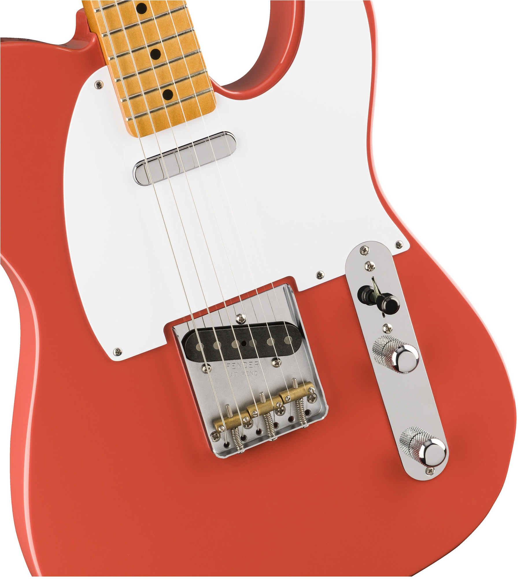 Электрогитара Fender VINTERA '50s Telecaster Fiesta Red, Красный Fiesta - 10