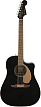 Акустическая гитара Fender Redondo Player Jetty Black - 1