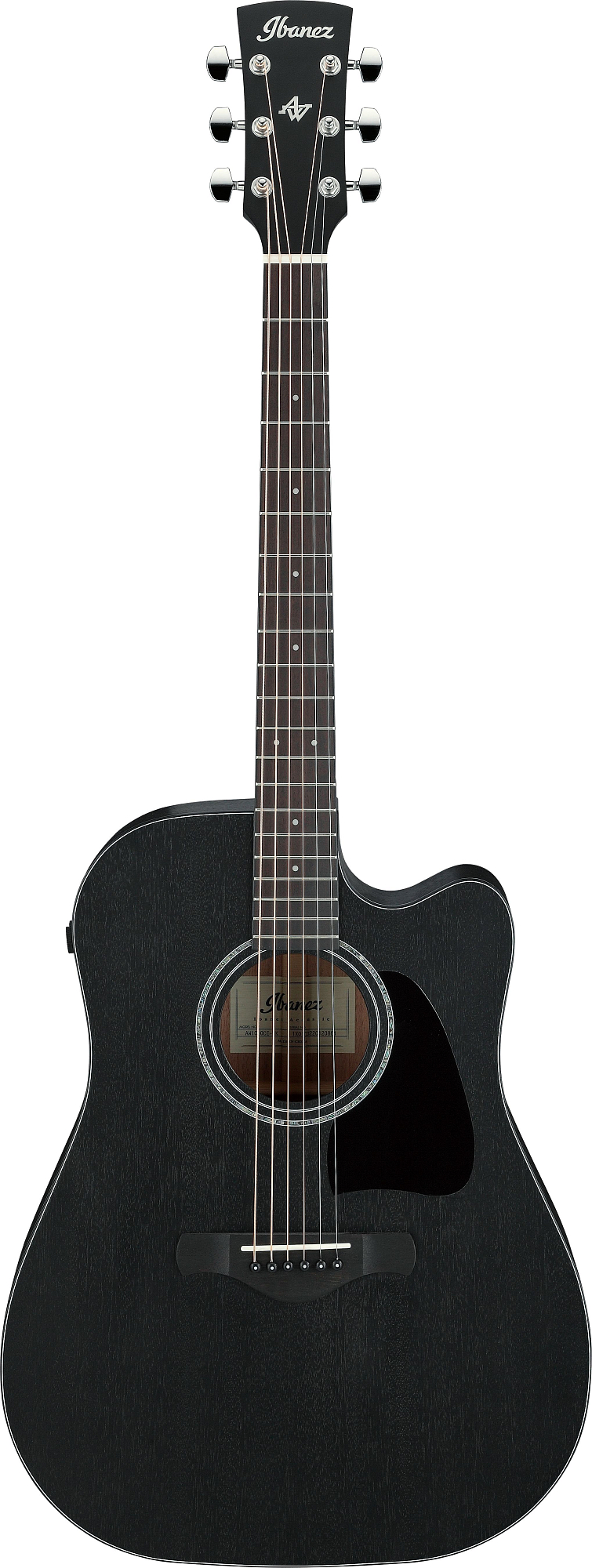 Акустическая гитара Ibanez AW1040CE-WK, Черный - 12