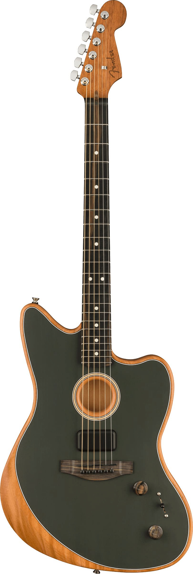 Электрогитара Fender American Acoustasonic Jazzmaster Tungsten - 7