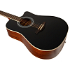 Акустическая гитара Rockdale Aurora D6 C Bk Satin, Черный - 4