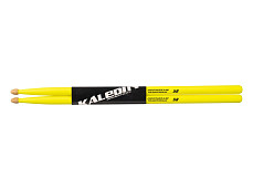 7KLHBYL5B Yellow 5B Барабанные палочки, граб, флуоресцентные желтые, Kaledin Drumsticks