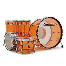 Набор барабанов Ludwig L8264LX47 Vistalite Zep Set, акрил, янтарь