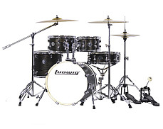 Барабанная установка Ludwig LC197-1 Accent Pro, черная, 2 коробки